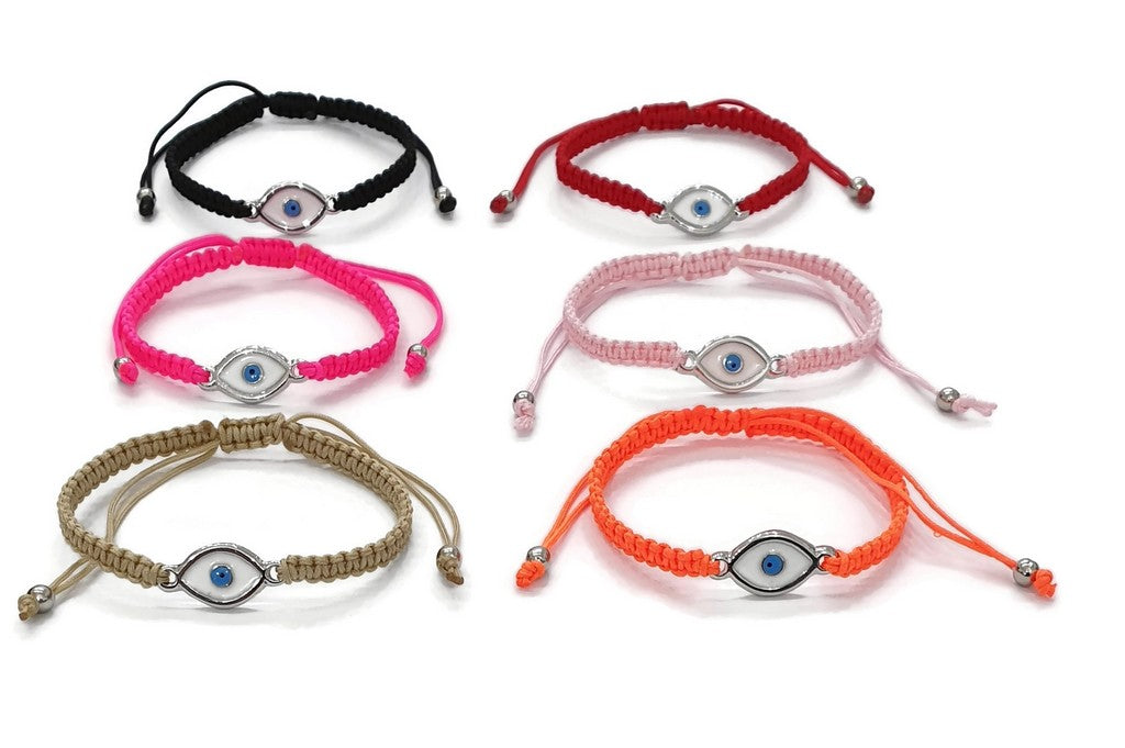 Macrome Evil Eye Enamel Pull Bracelet