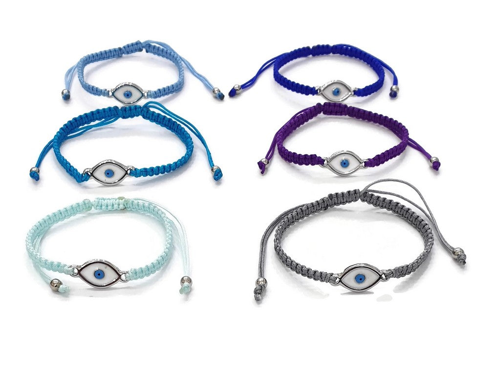 Macrome Evil Eye Enamel Pull Bracelet