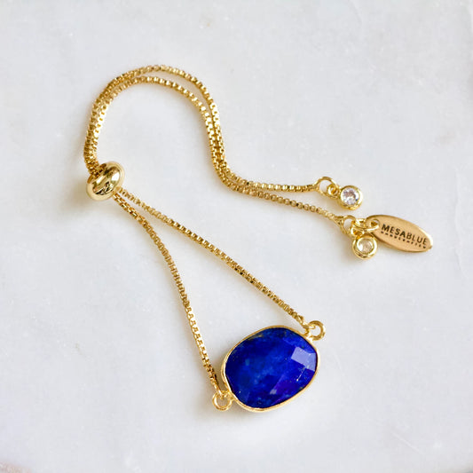 Lapis Lazuli Adjustable Bracelet