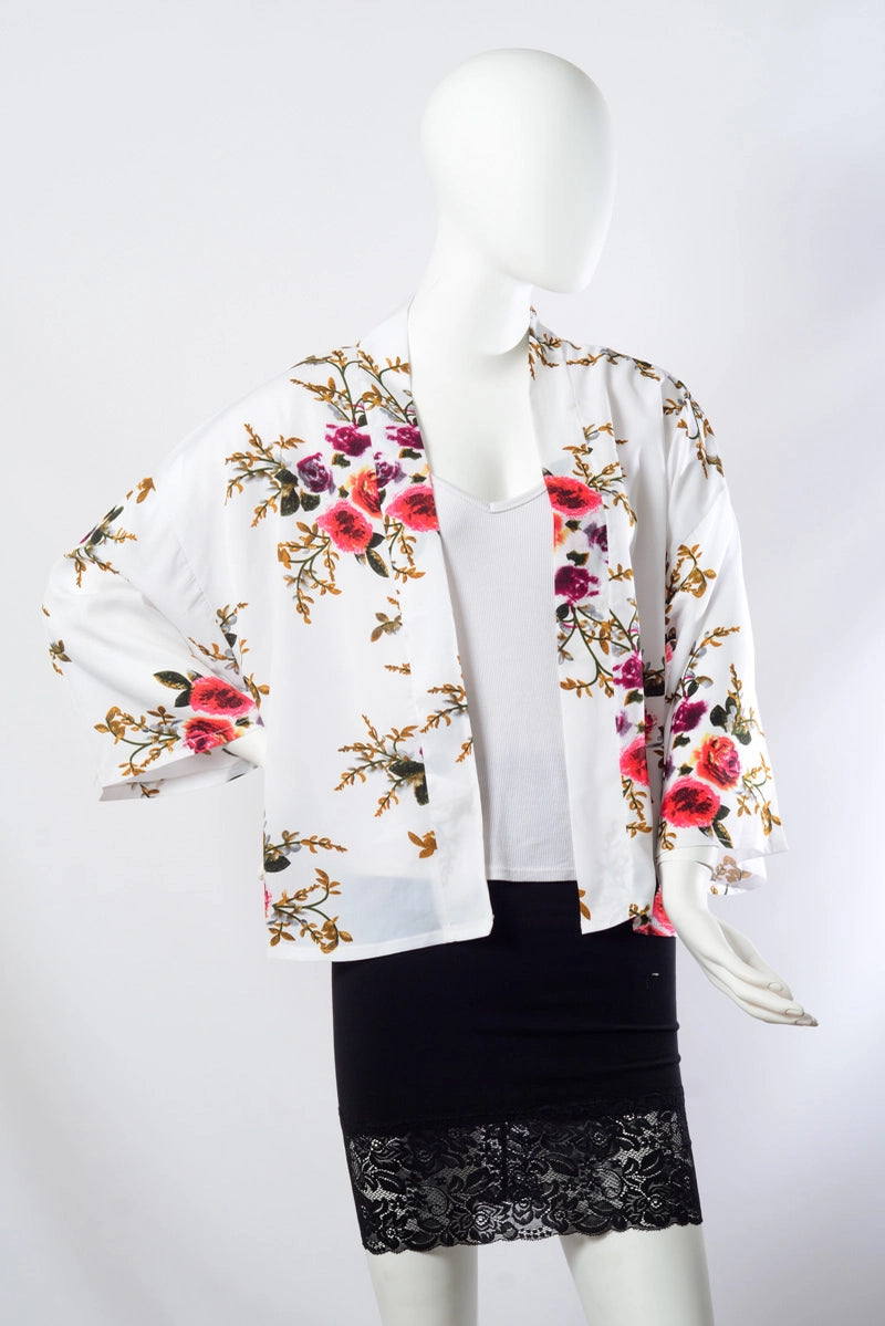 Lush Rose Short Kimono - 3 Color options