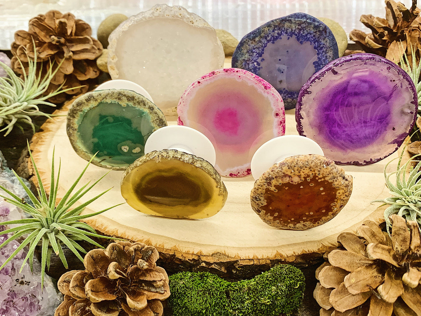 Agate Pop Sockets