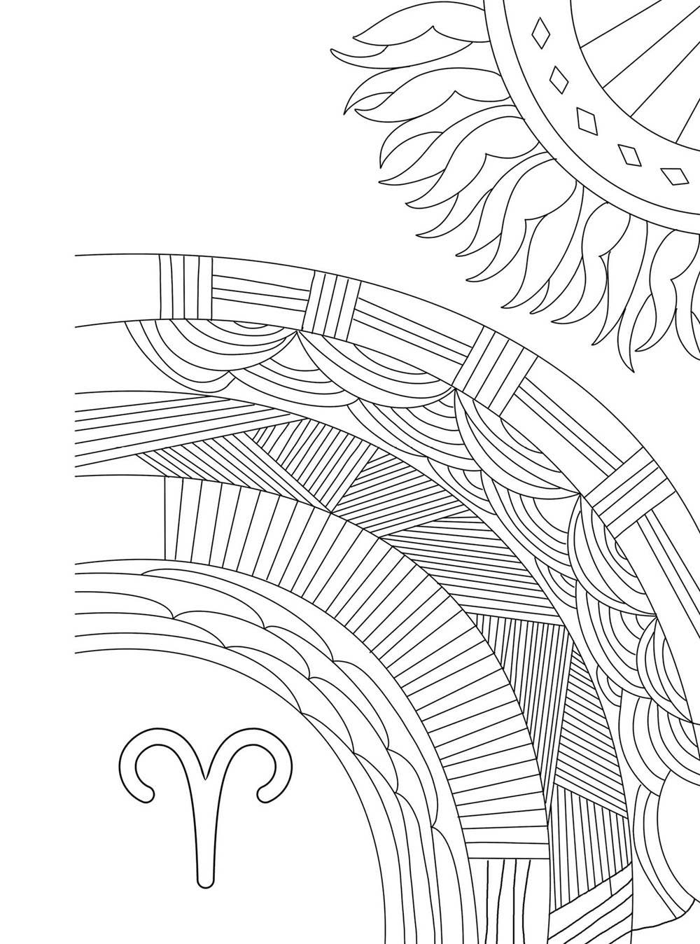 Aries Cosmic Coloring Book