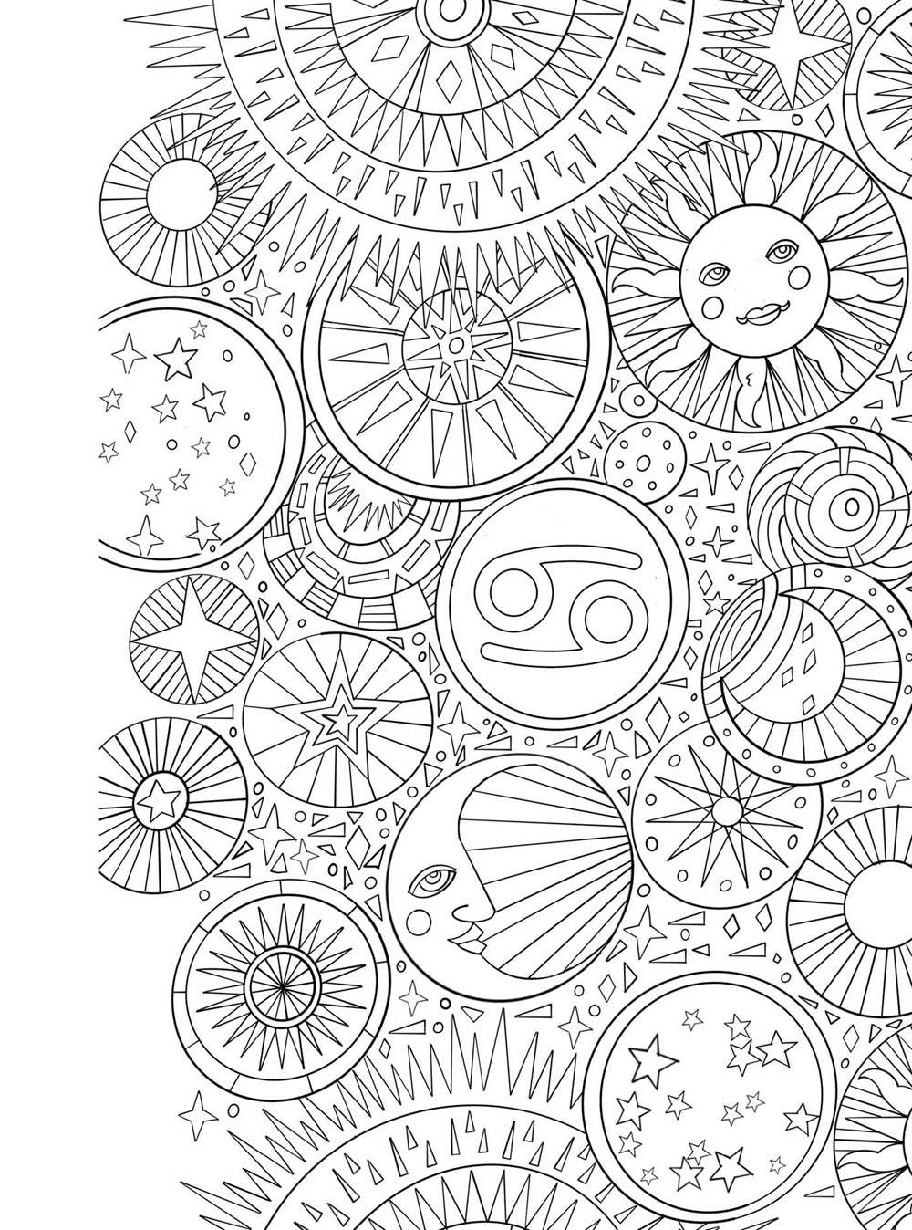Cancer Cosmic Coloring Book