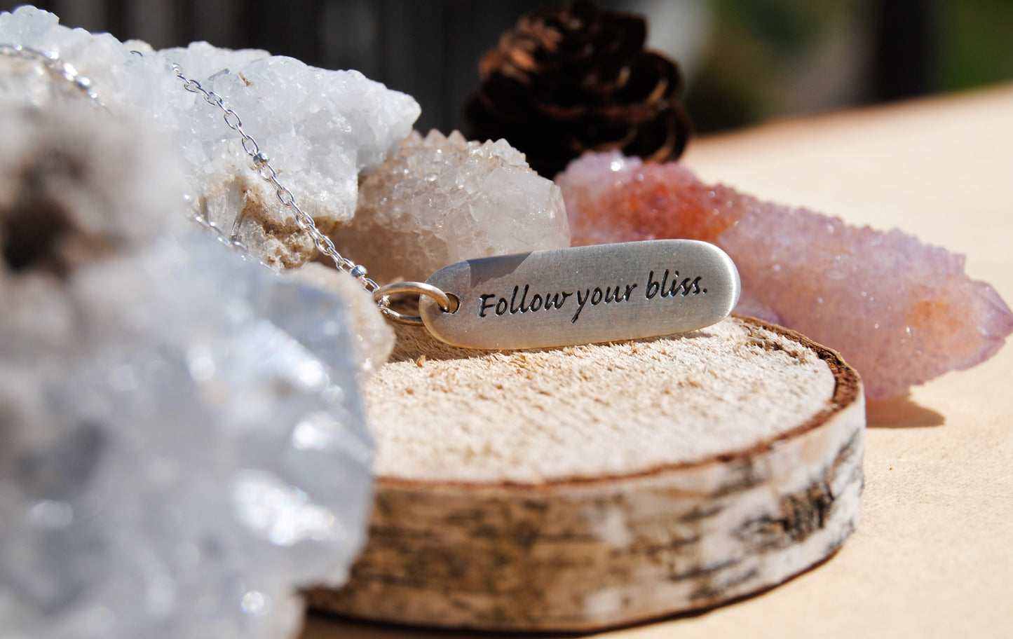 Follow your bliss necklace