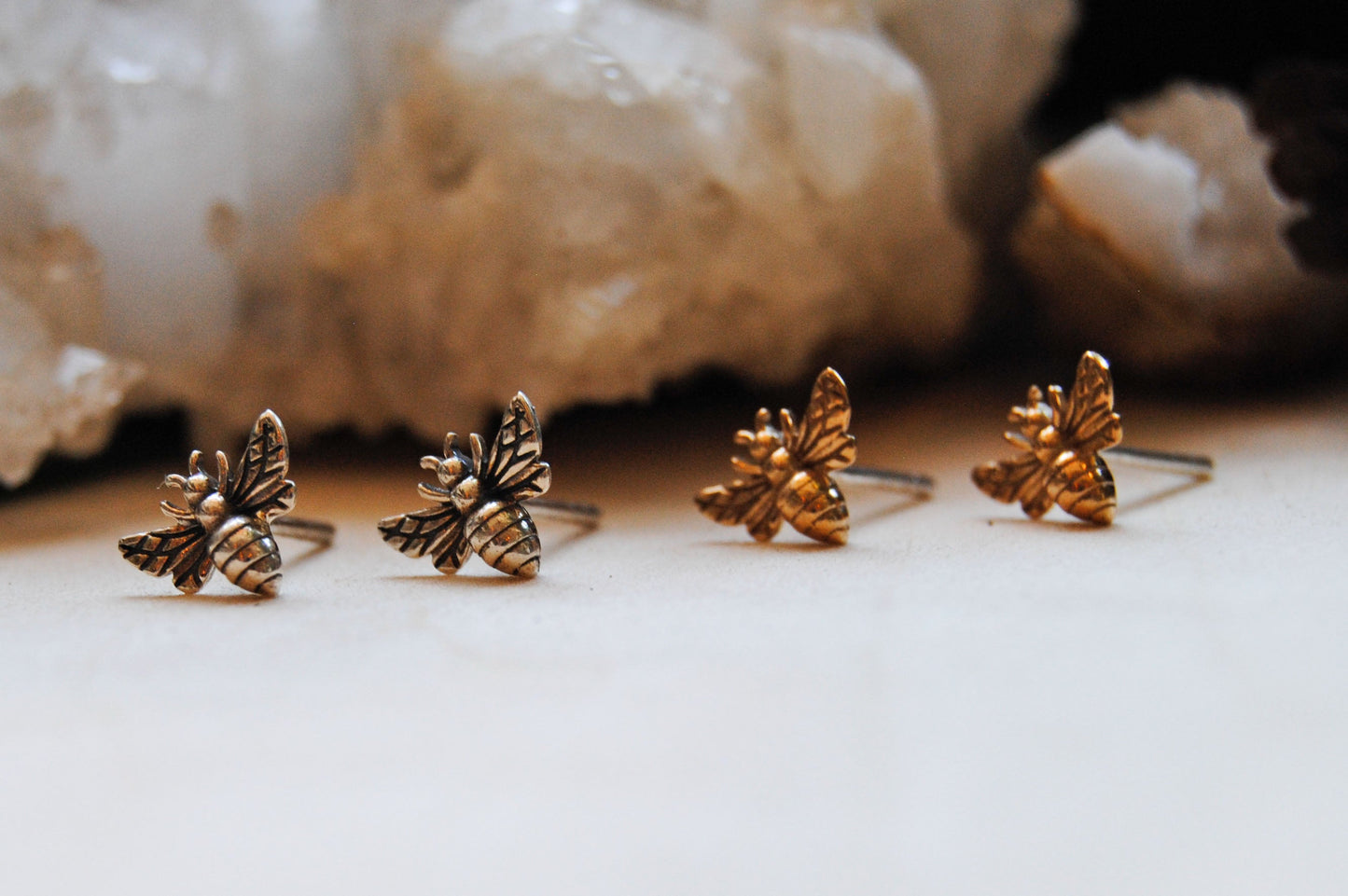 Honey Bee Stud Earrings