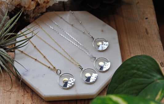 Mountain & Sun/Moon Scene