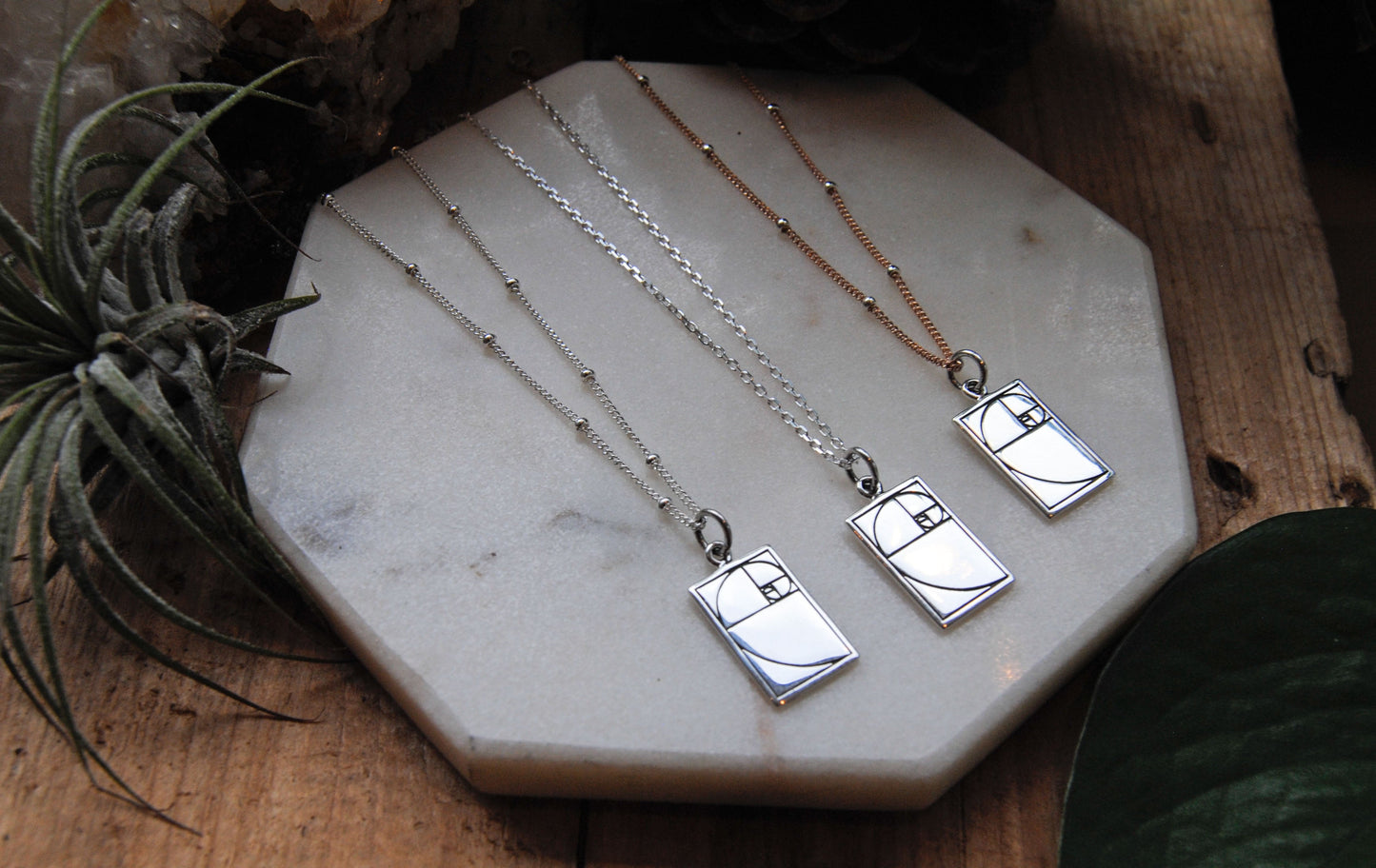 Solid Fibonacci Necklace