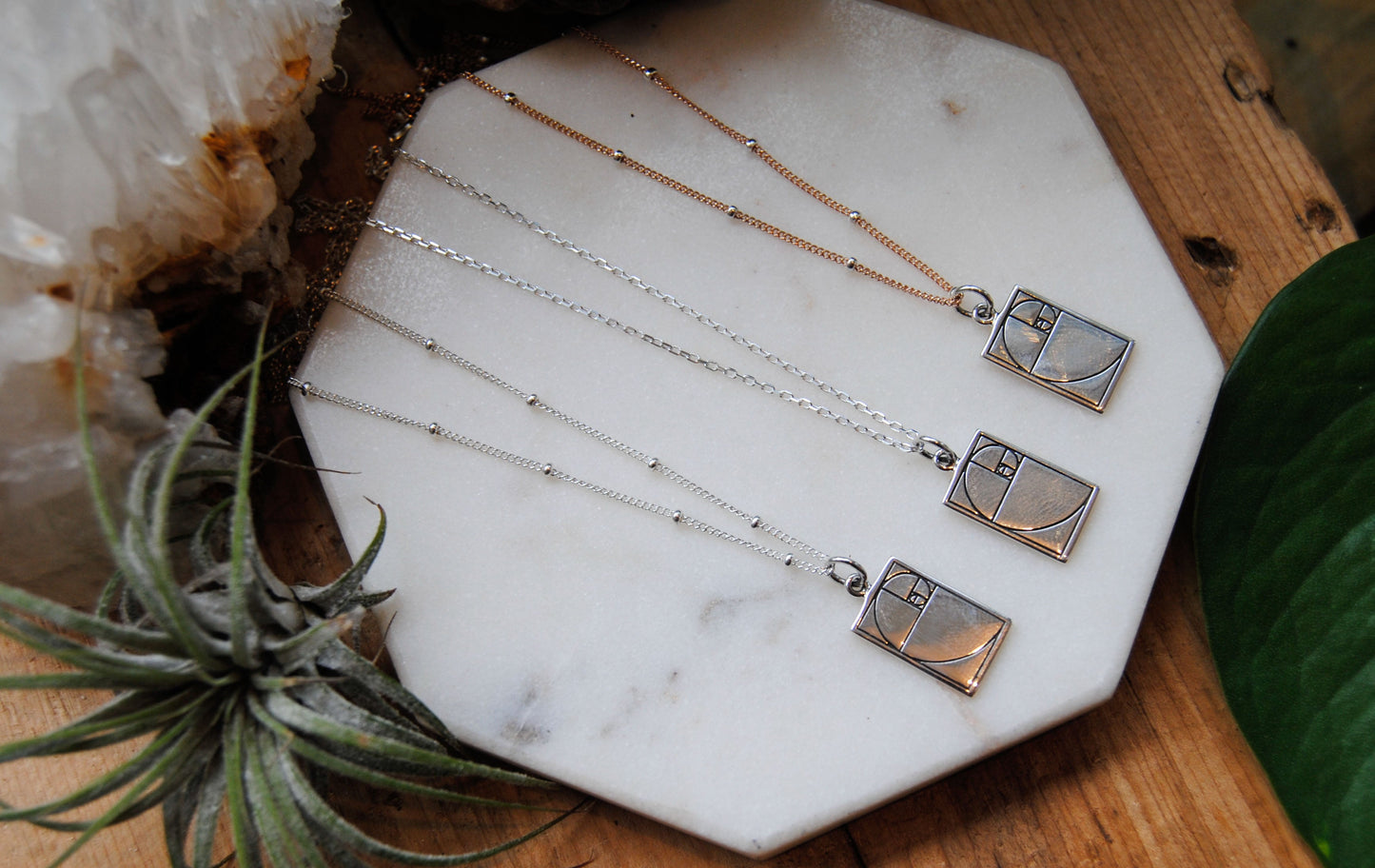 Solid Fibonacci Necklace