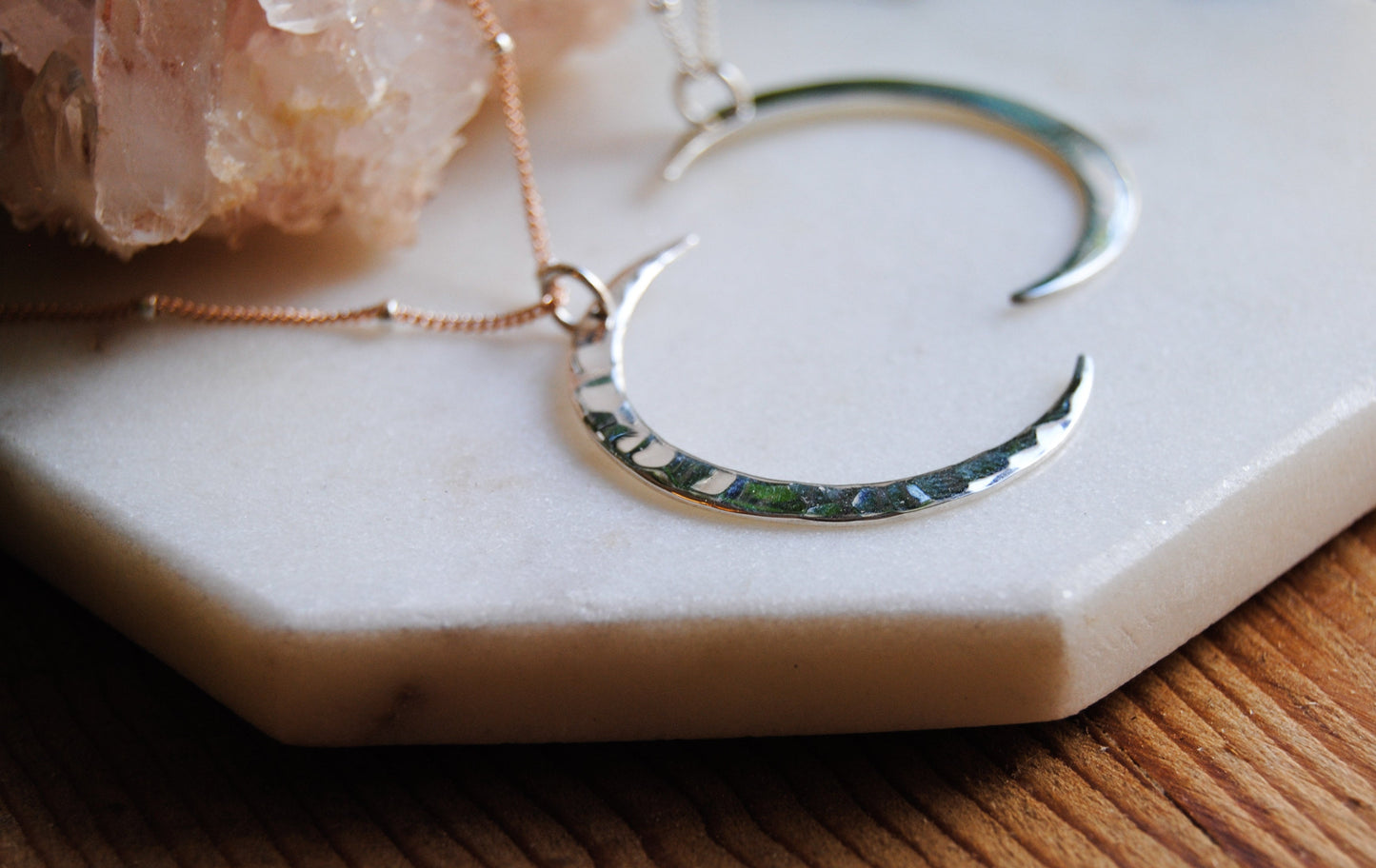 Hammered moon crescent