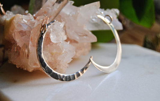 Hammered moon crescent