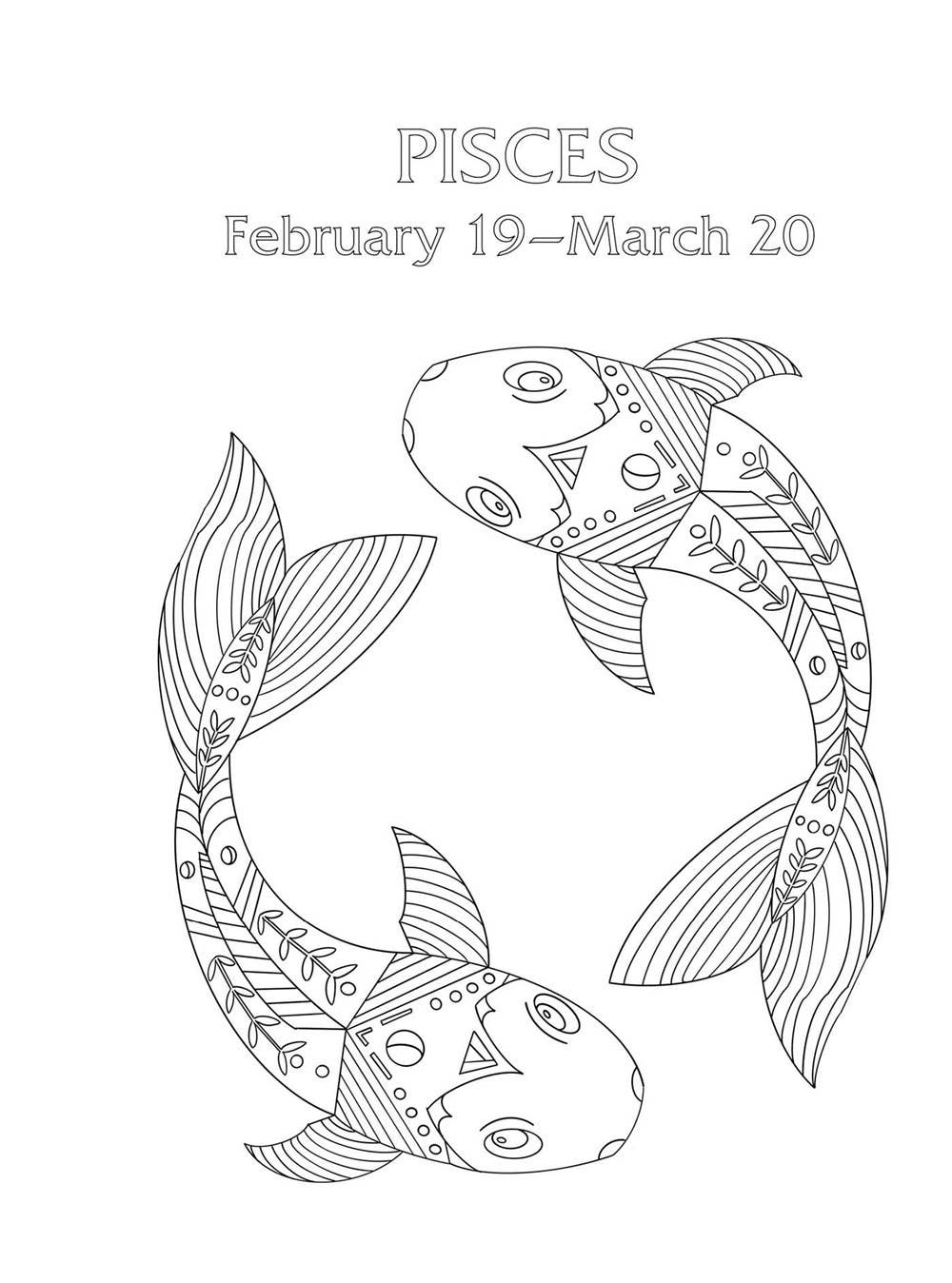 Pisces Cosmic Coloring Book