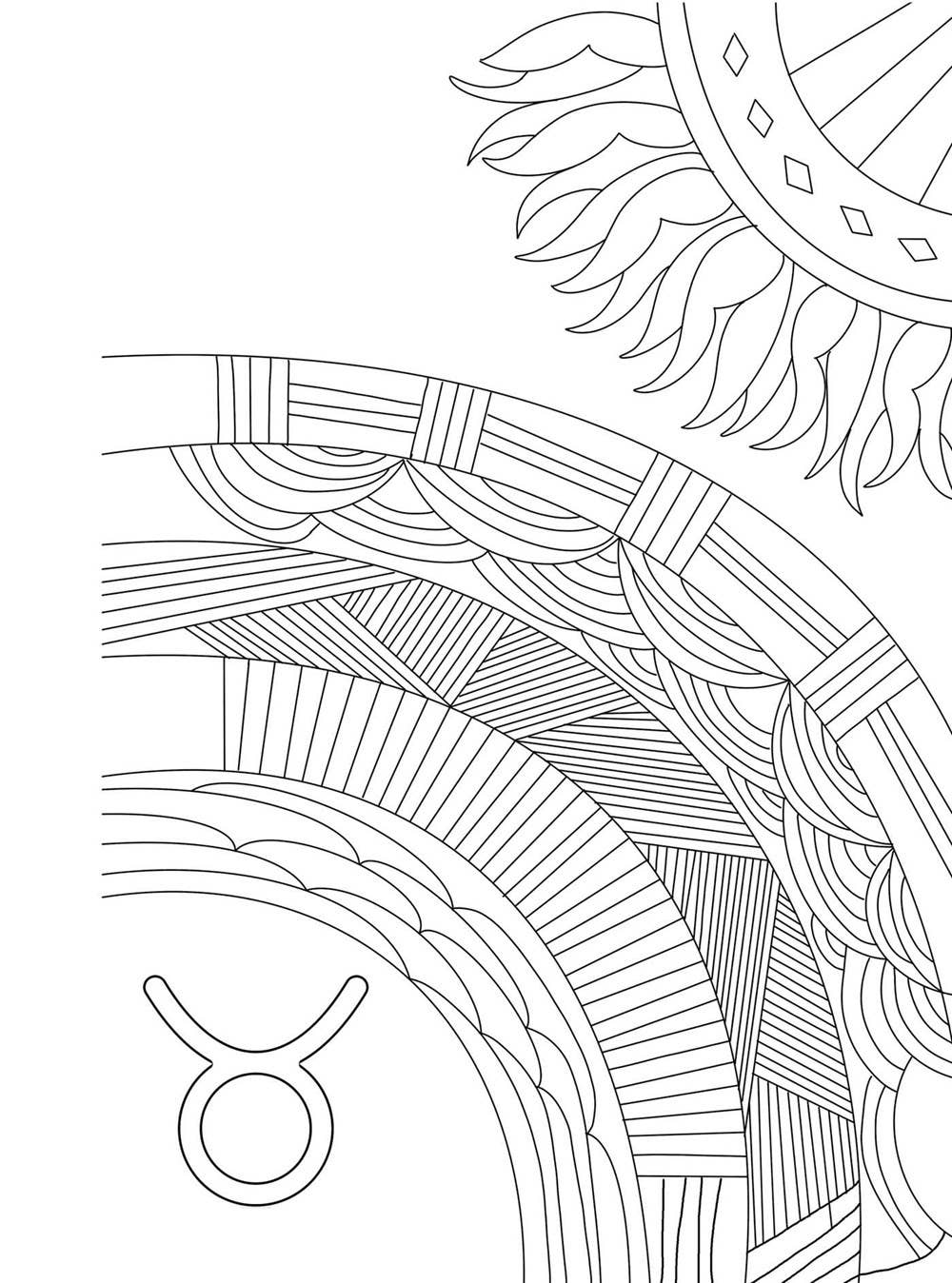 Taurus Cosmic Coloring Book