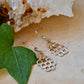 Bee and honey comb earrings
