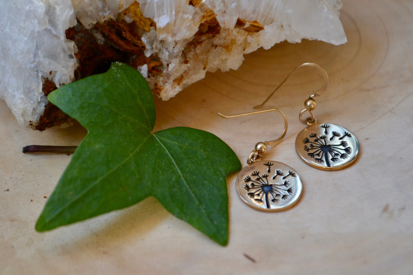 Dandelion earrings