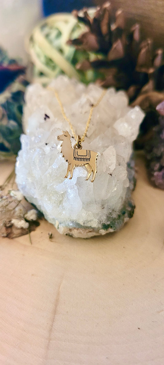 Llama (gold) Necklace