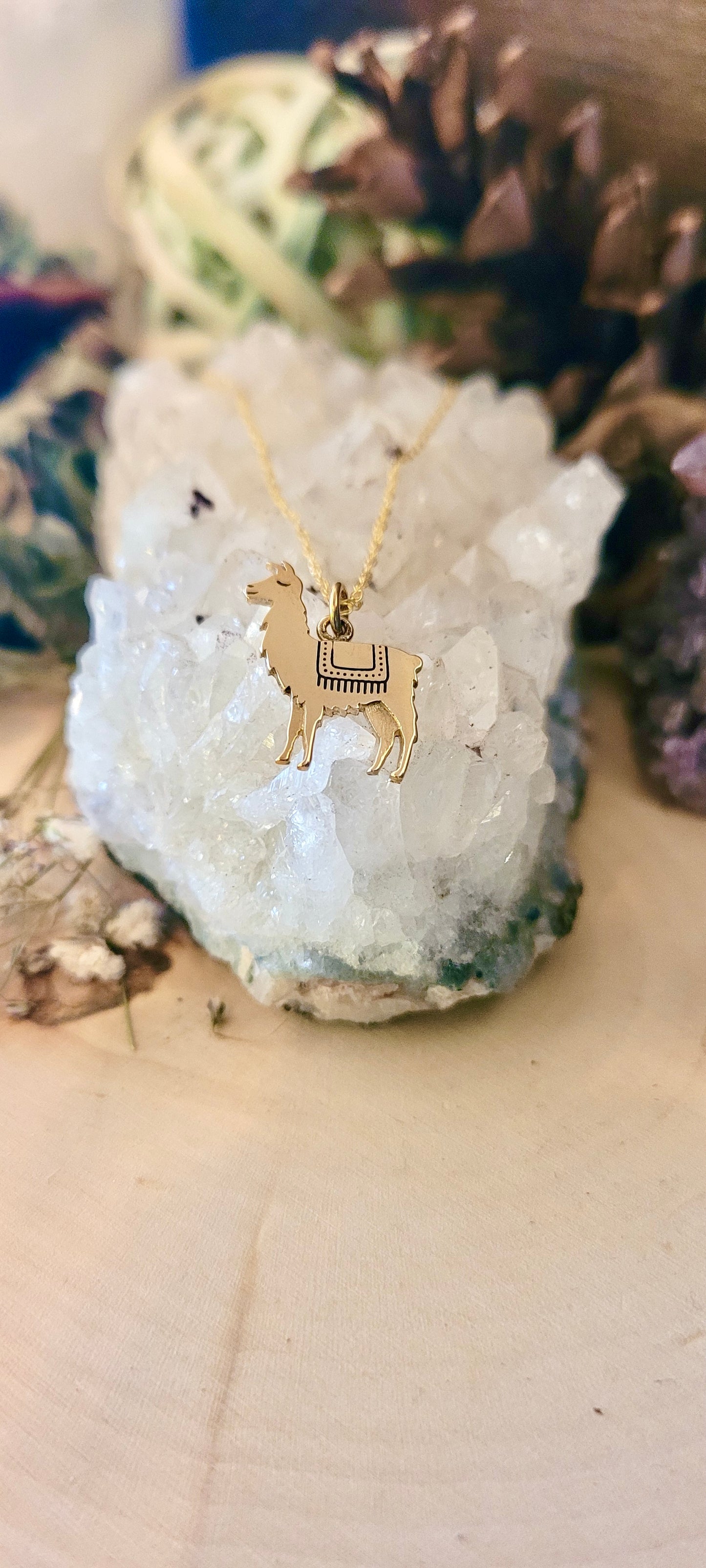 Llama (gold) Necklace