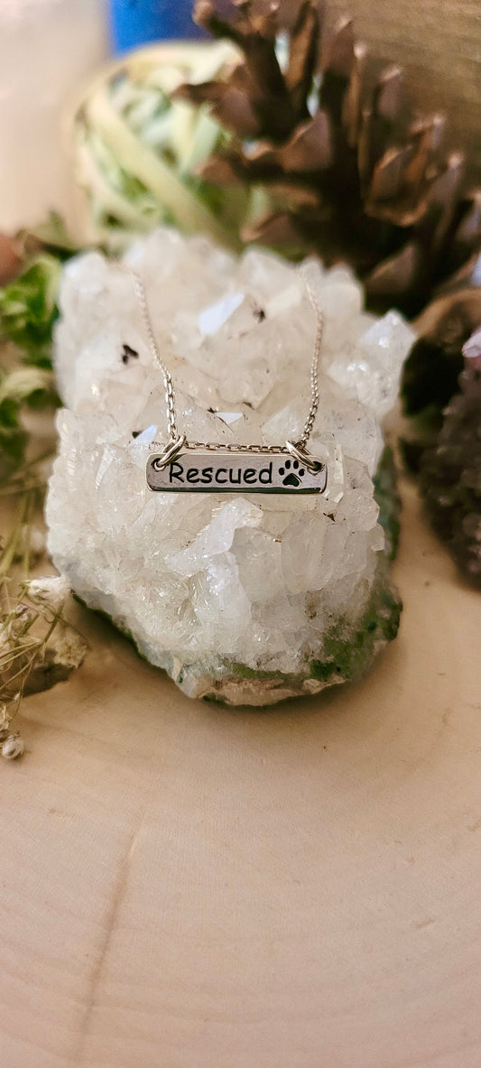 Rescued Pawprint Necklace