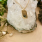 Pawprint bar (gold) Necklace