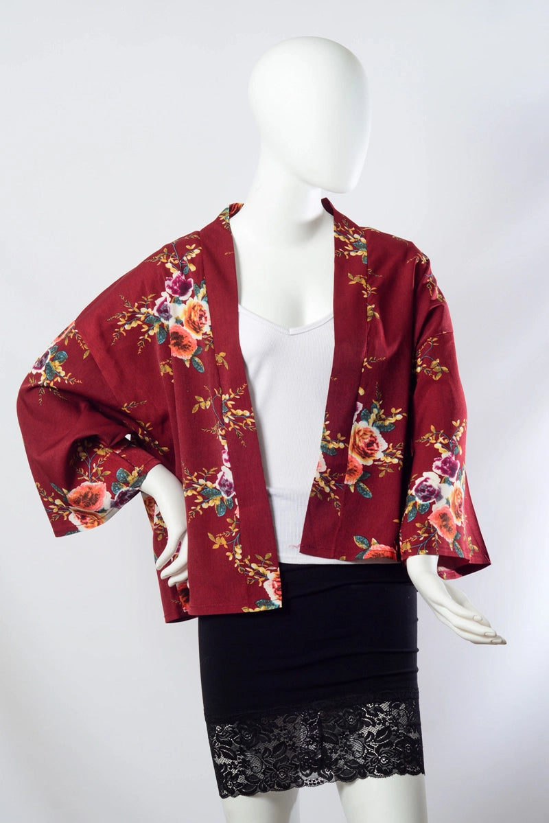 Lush Rose Short Kimono - 3 Color options