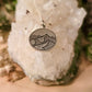 Etched Mountain scene