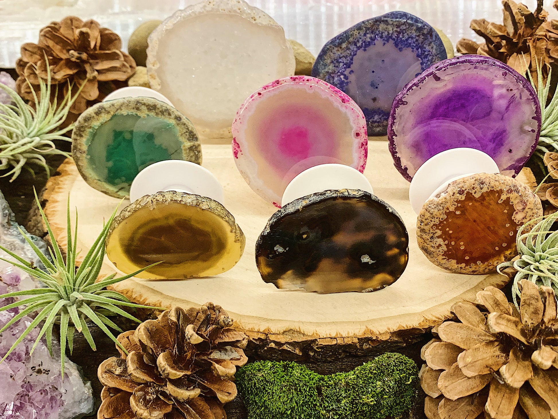 Agate Pop Sockets
