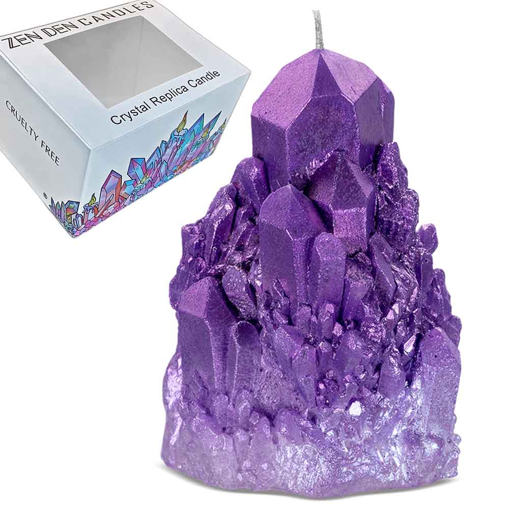 Amethyst Shaped Candle