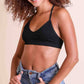 Crescent Moon Bralette - Black