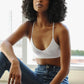 Crescent Moon Bralette - White
