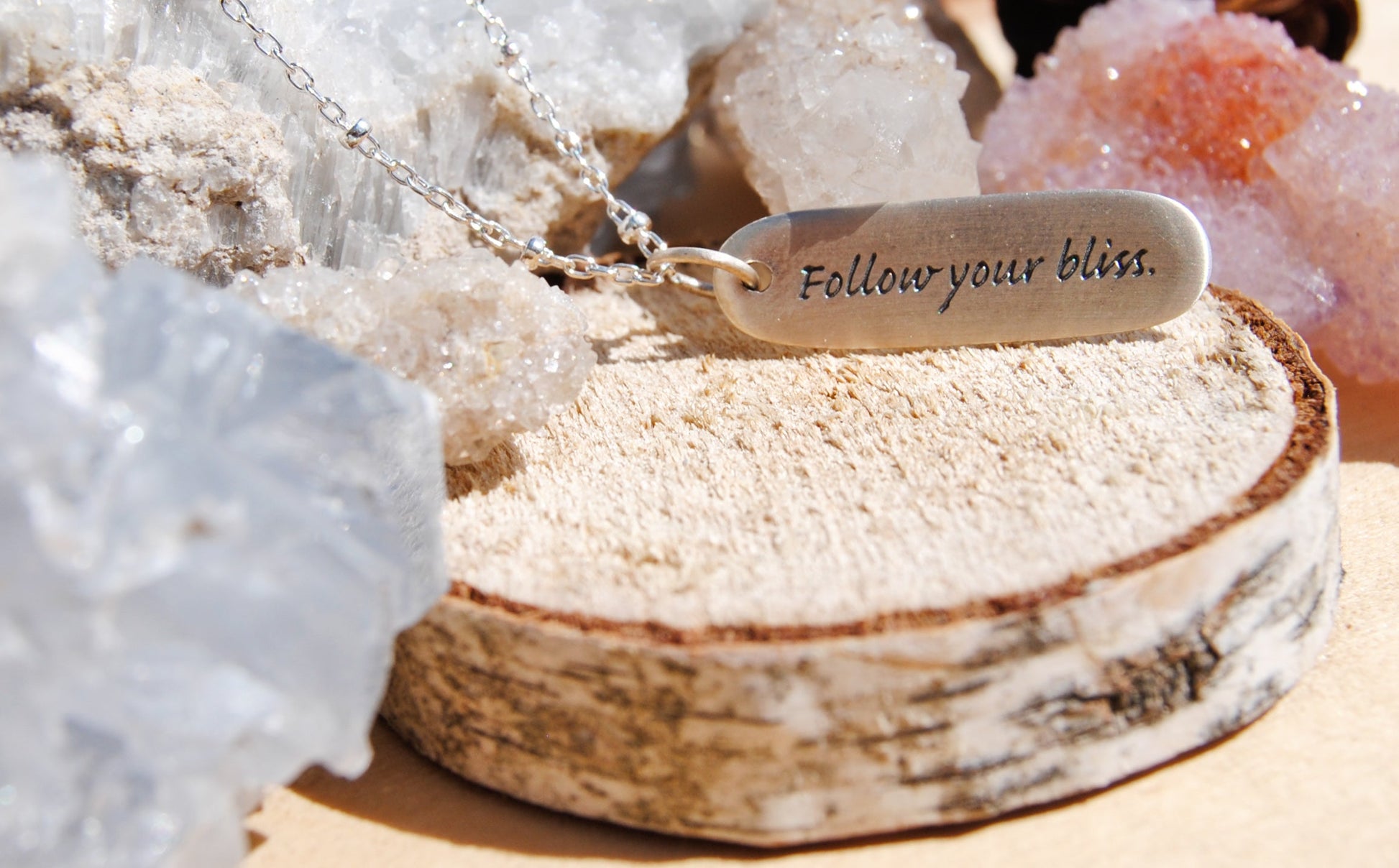 Follow your bliss necklace