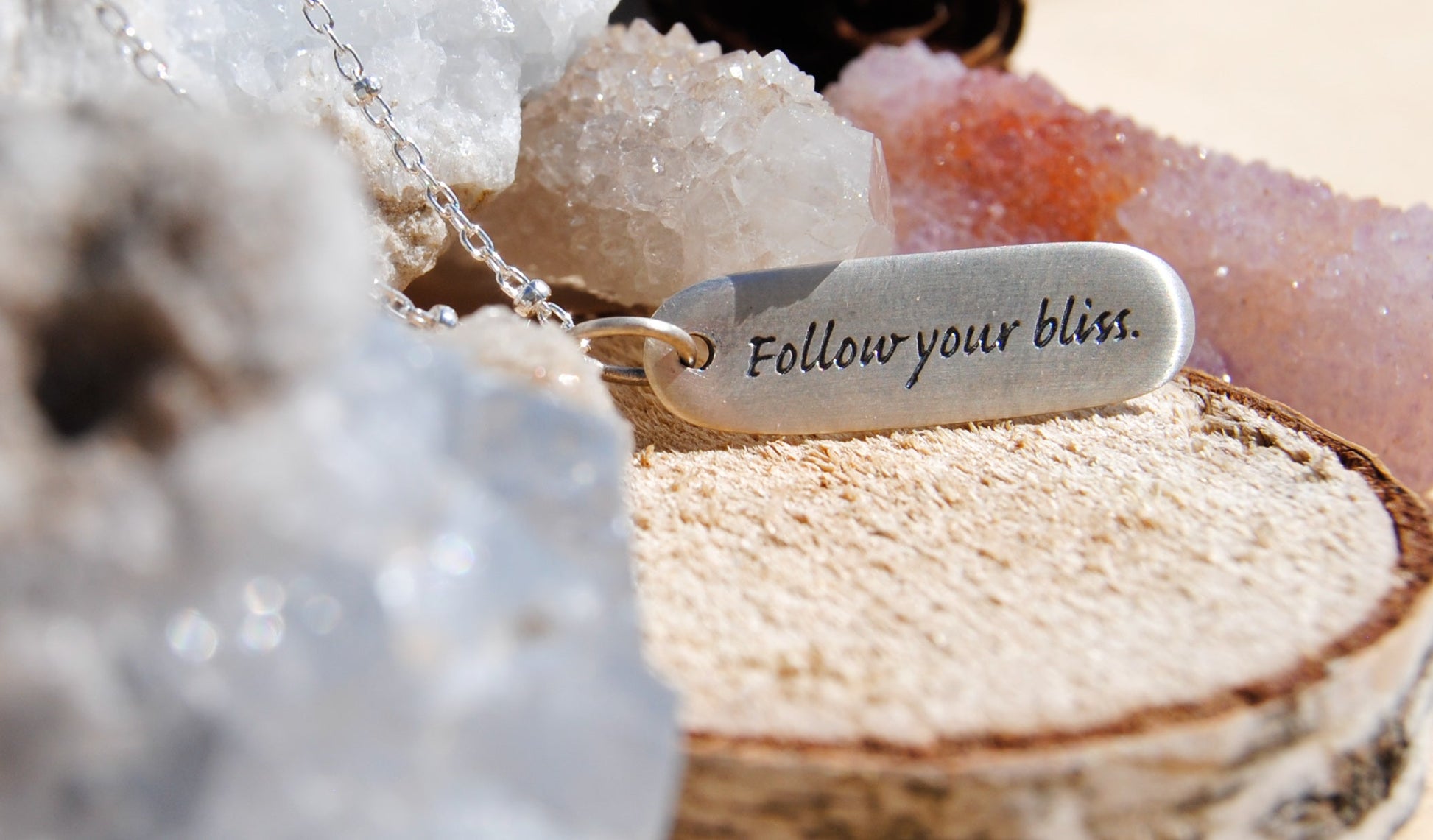 Follow your bliss necklace