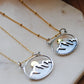 Gold & Silver Mountain line  w/ moon
