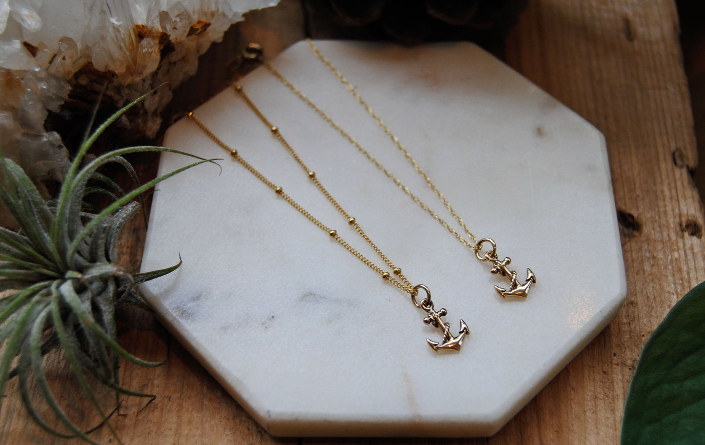 Petite Gold & Silver Anchor