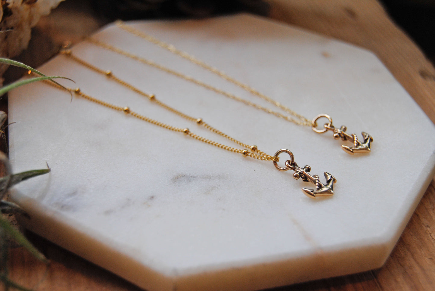 Petite Gold & Silver Anchor