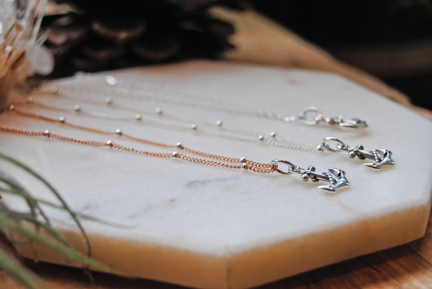 Petite Gold & Silver Anchor