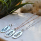 Etched Tall Pine Necklace