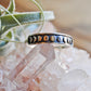 Sterling silver moon phases ring