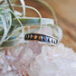 Sterling silver moon phases ring