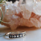 Sterling silver moon phases ring