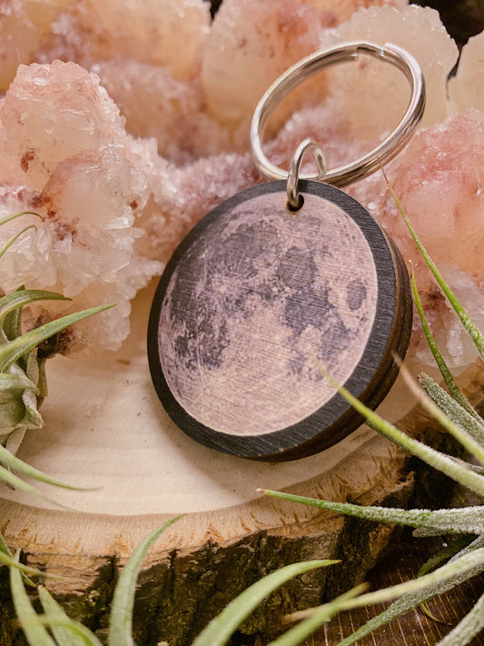 Full Moon Key Chain
