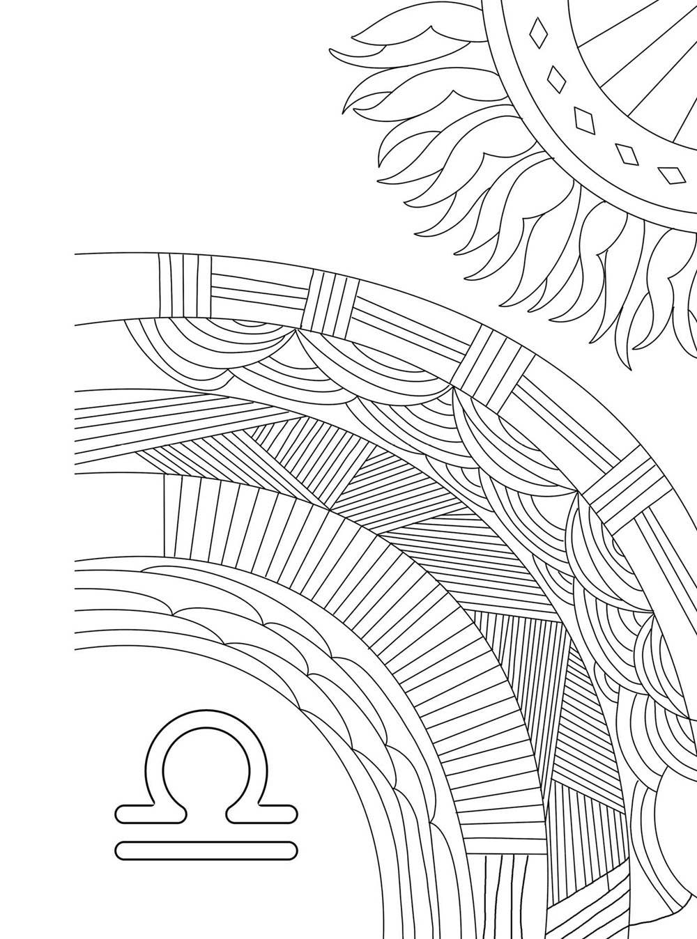 Libra Cosmic Coloring Book