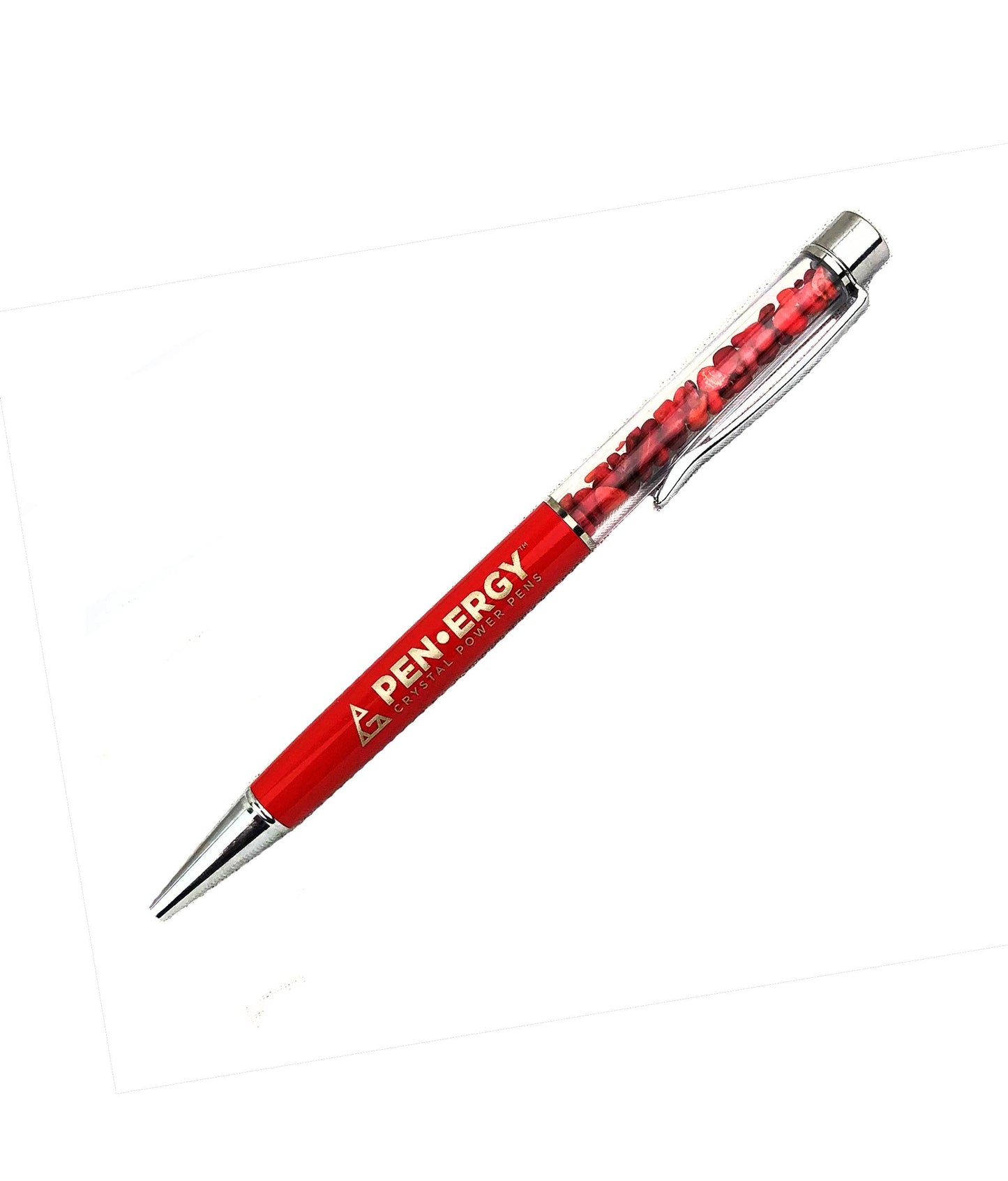 Red Coral Crystal Pen for Motivation