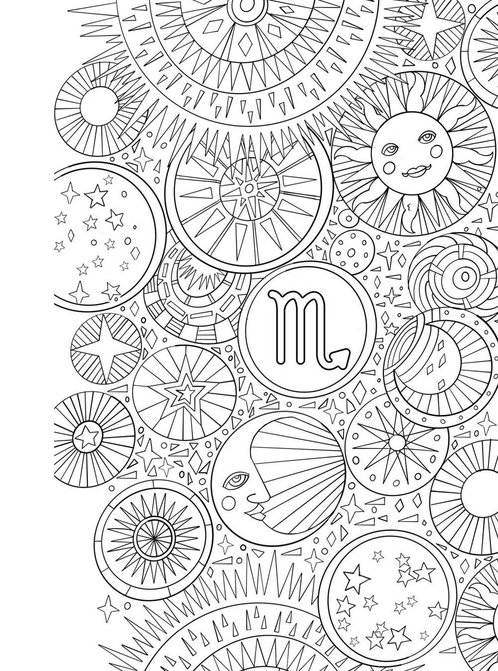 Scorpio Cosmic Coloring Book