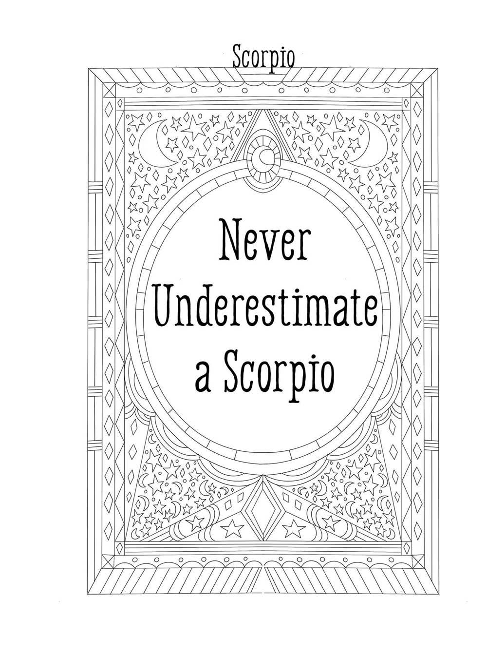 Scorpio Cosmic Coloring Book