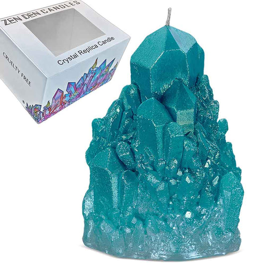 Turquoise Shaped Candle