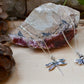 Dragonfly and larger bee necklaces