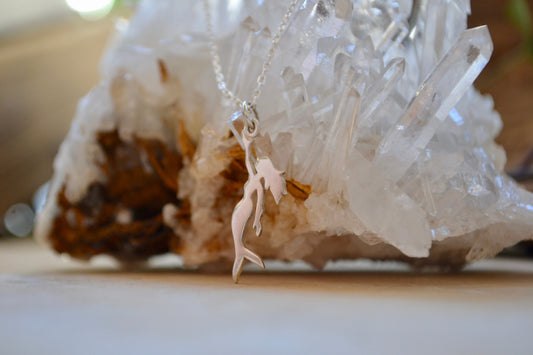 Mermaid silhouette necklace