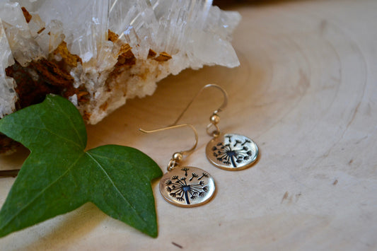 Dandelion earrings