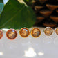 Grey resin stud earrings