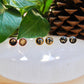 Black resin stud earrings