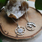 Compass and hiker necklace